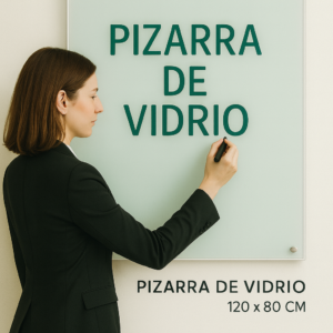 Pizarra de vidrio 120 x 80 cm