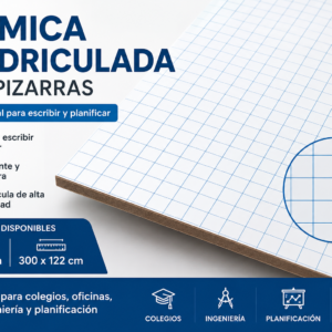 Formica cuadriculada para pizarras